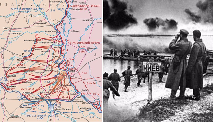 Киевская оборонительная операция 1943 года. Отражение контрнаступления немецко-фашистских войск