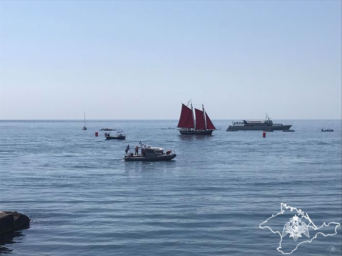 Росгвардейцы приняли участие в праздновании Дня Военно-морского флота в «Артеке»