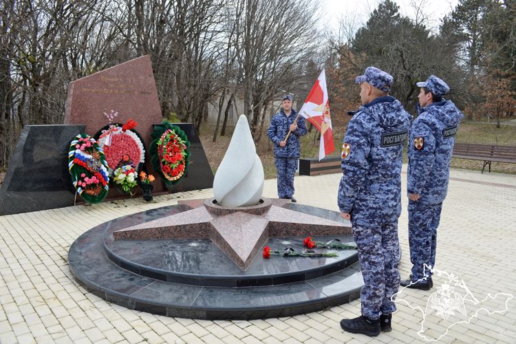 Крымские росгвардейцы отдали дань уважения подвигам партизан, сражавшихся с фашизмом