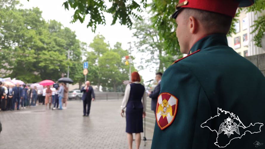 Под аккомпанемент военного оркестра полка Росгвардии в Севастополе состоялось общественно-значимое мероприятие