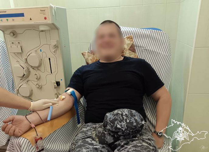 Росгвардейцы в Севастополе сдали кровь для пациентов военного госпиталя