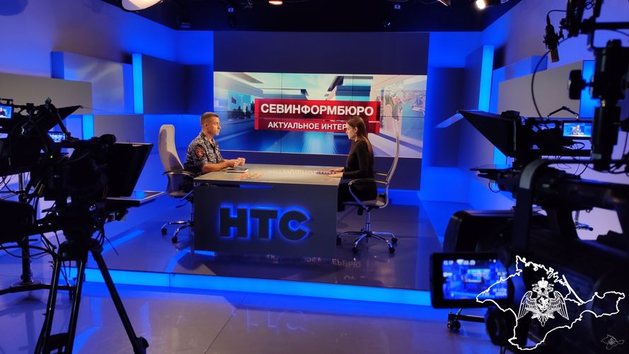 Представитель Росгвардии стал гостем программ на региональных информационных площадках Севастополя