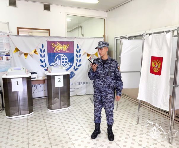 Росгвардейцы в Крыму обеспечили безопасность в период Единого дня голосования