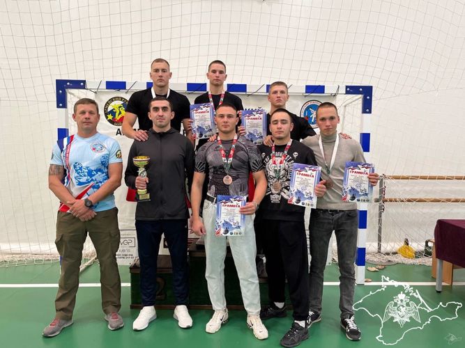 Росгвардейцы стали призерами открытого чемпионата по армейскому рукопашному бою «Крымский рубеж»