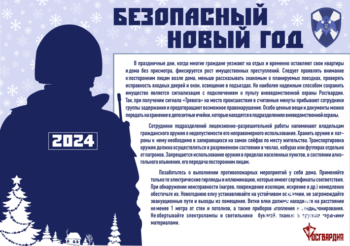 Как обезопасить свое жилье во время новогодних и рождественских праздников (памятка)