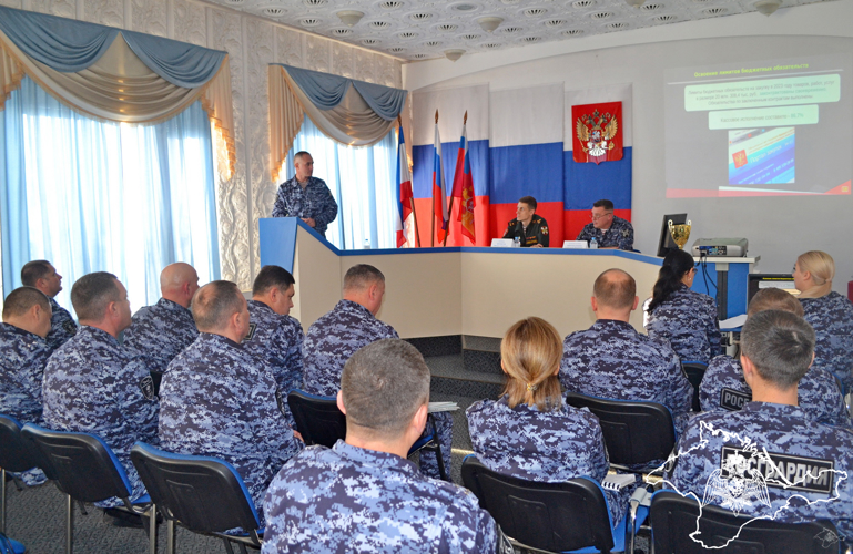 В Крыму сотрудники вневедомственной охраны Росгвардии подвели итоги служебной деятельности в 2023 году