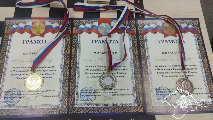 Чемпионат по шахматам крымского территориального органа Росгвардии состоялся в Севастополе (видео)