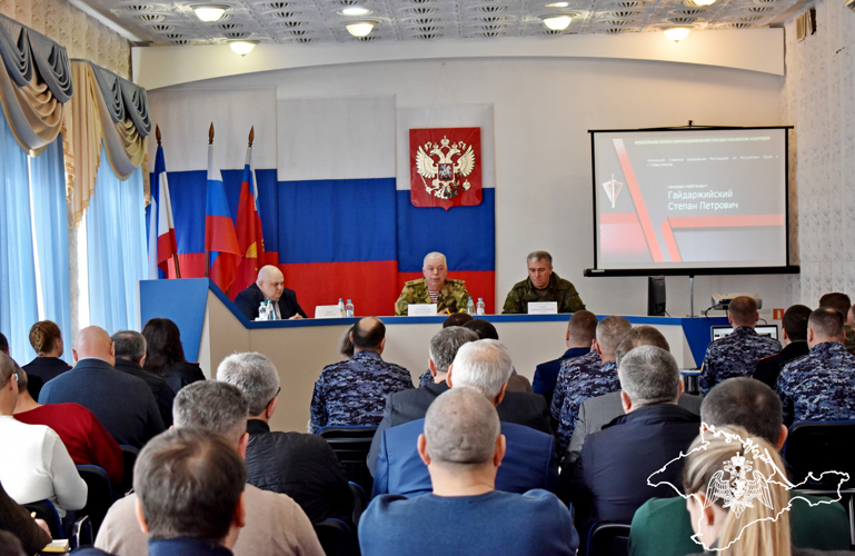 Сотрудники государственного контроля Росгвардии Крыма провели совещание по вопросам безопасности объектов топливно-энергетического комплекса 