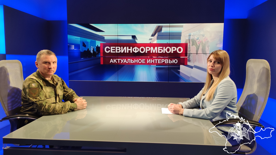 Офицер ОМОН «Беркут-С» Росгвардии стал участником программы «Актуальное интервью»