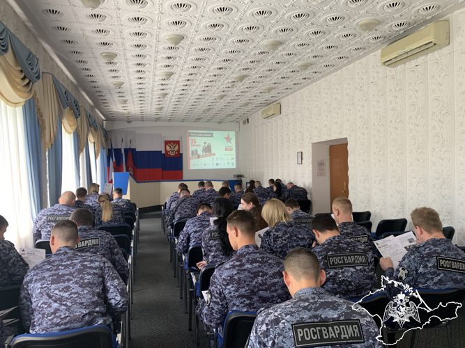 Росгвардейцы Крыма и Севастополя присоединились к Международной патриотической акции «Диктант Победы»