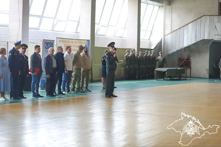 В Крыму юные росгвардейцы приняли участие в кадетском многоборье