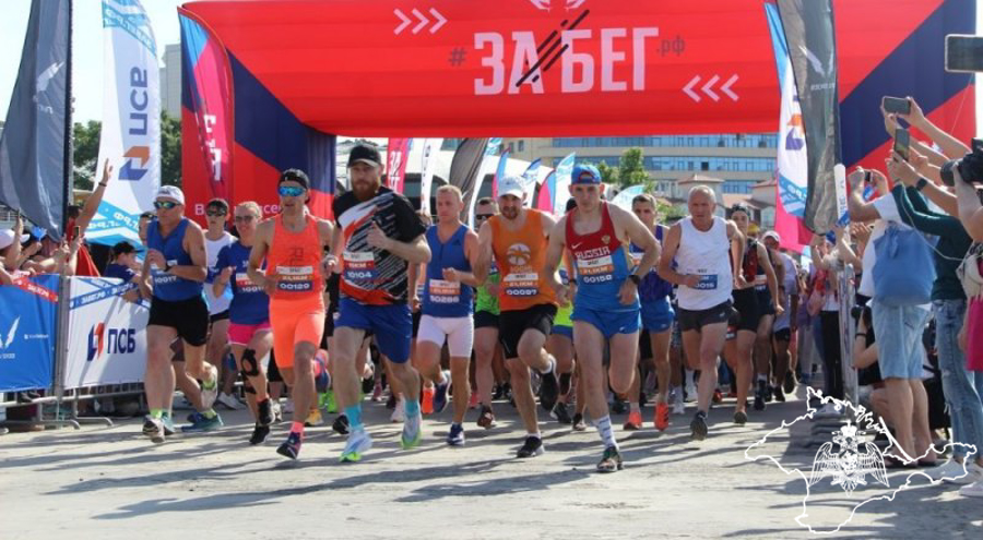 Росгвардейцы в Крыму стали участниками всероссийского полумарафон