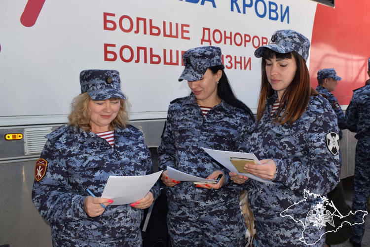 Росгвардейцы в Симферополе пополнили региональный банк крови