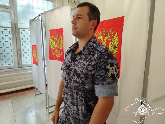 В Республике Крым и  Севастополе,  Росгвардия обеспечила безопасность и общественный порядок при подготовке и проведении единого дня голосования