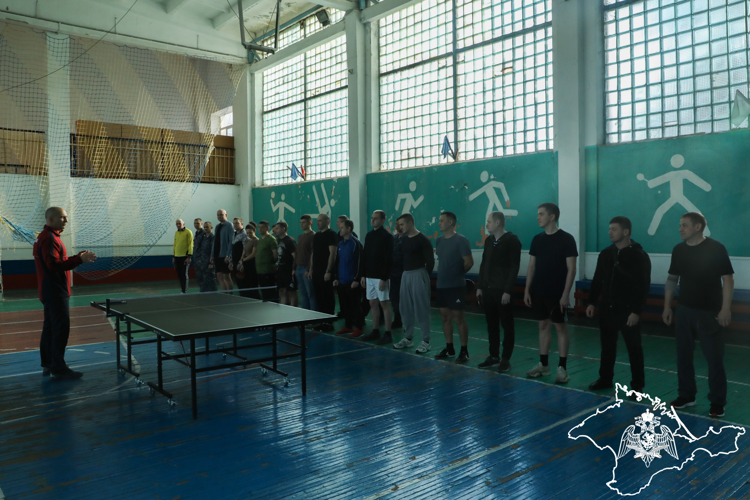В Крыму состоялся турнир по настольному теннису среди росгвардейцев