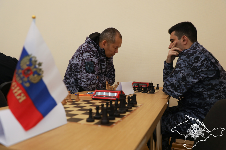 В Симферополе состоялся чемпионат по шахматам среди военнослужащих и сотрудников Южного округа войск национальной гвардии Российской Федерации