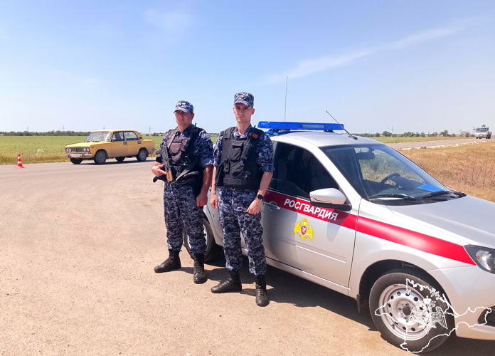 В Сакском районе росгвардейцы задержали подозреваемого в угоне автомобиля