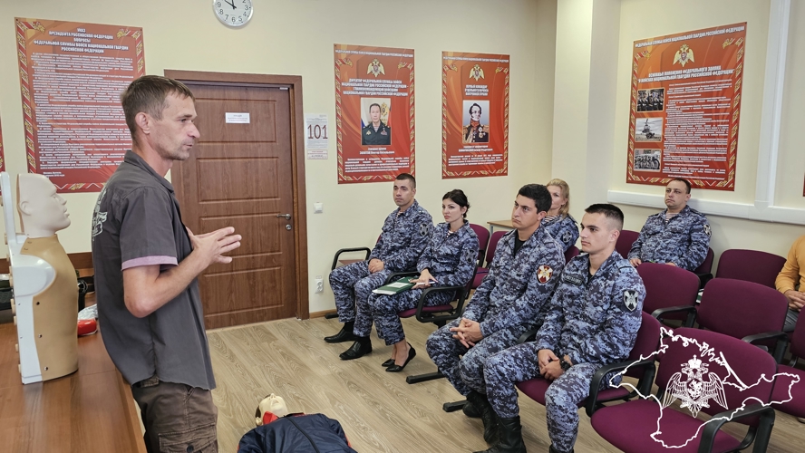 Для сотрудников Росгвардии провели уникальный курс практических занятий по оказанию первой медицинской помощи в Севастополе