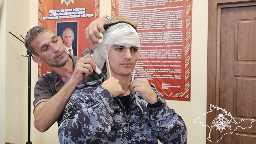 Для сотрудников Росгвардии провели уникальный курс практических занятий по оказанию первой медицинской помощи в Севастополе
