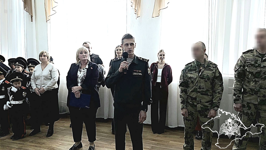 Учащиеся профильного класса Росгвардии дали торжественную клятву кадета